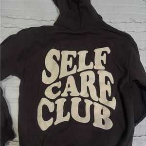 Chocolate Brown hoodie 
Size M